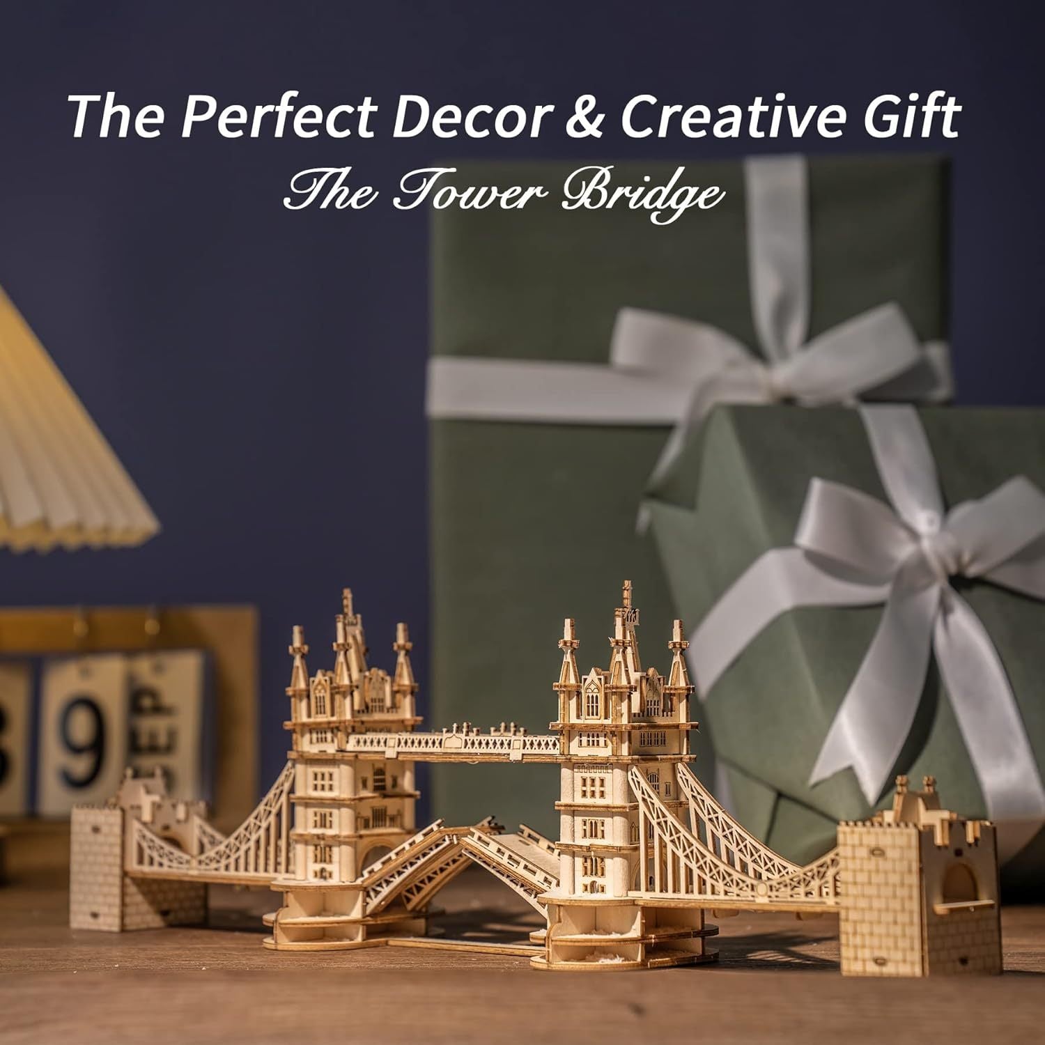 ROBOTIME 3D Wooden Puzzle London Tower Bridge Model Kit For Adults Xmas Gifts TG412