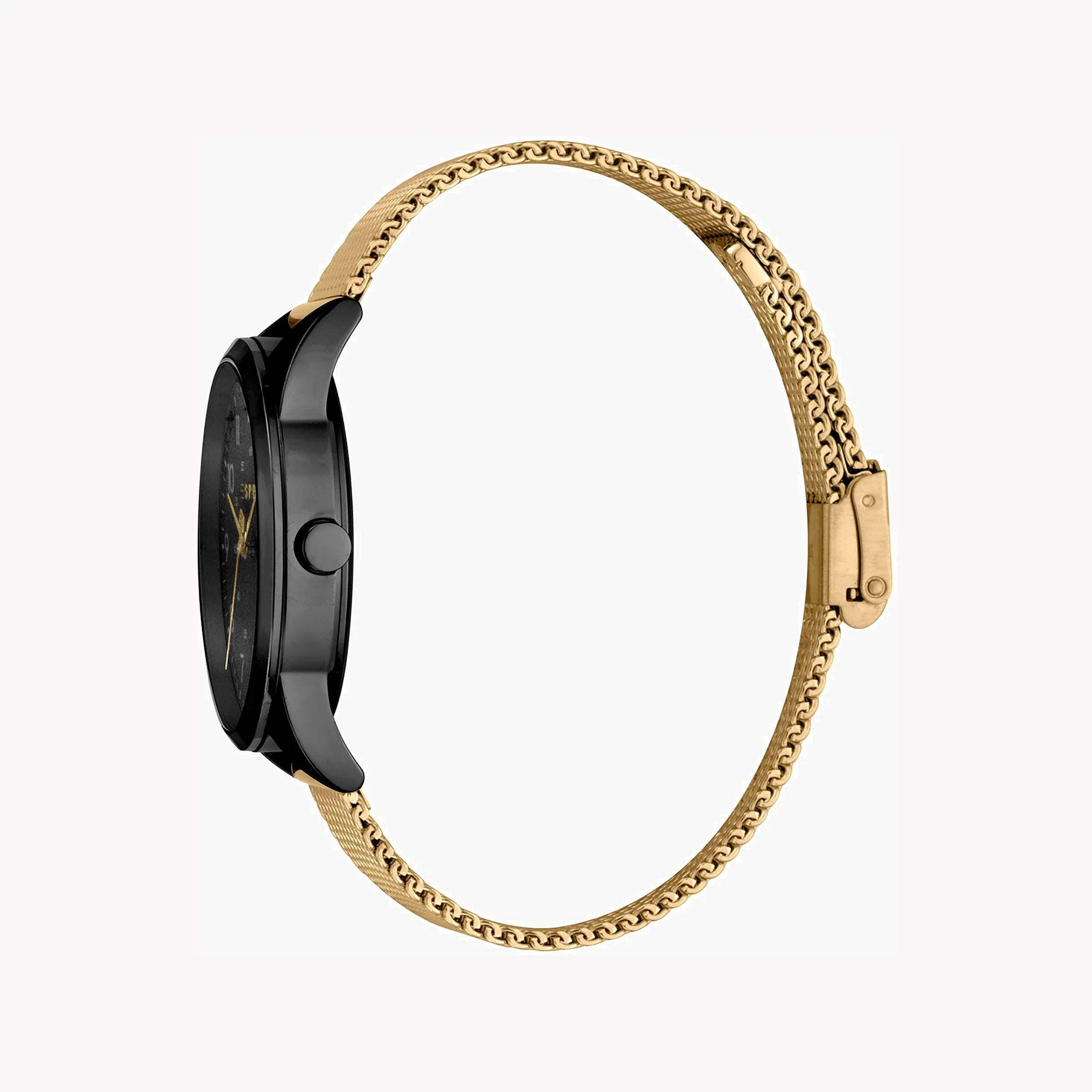 Esprit Men's Gold Stainless Steel Watch, Black Dial | Es107523003