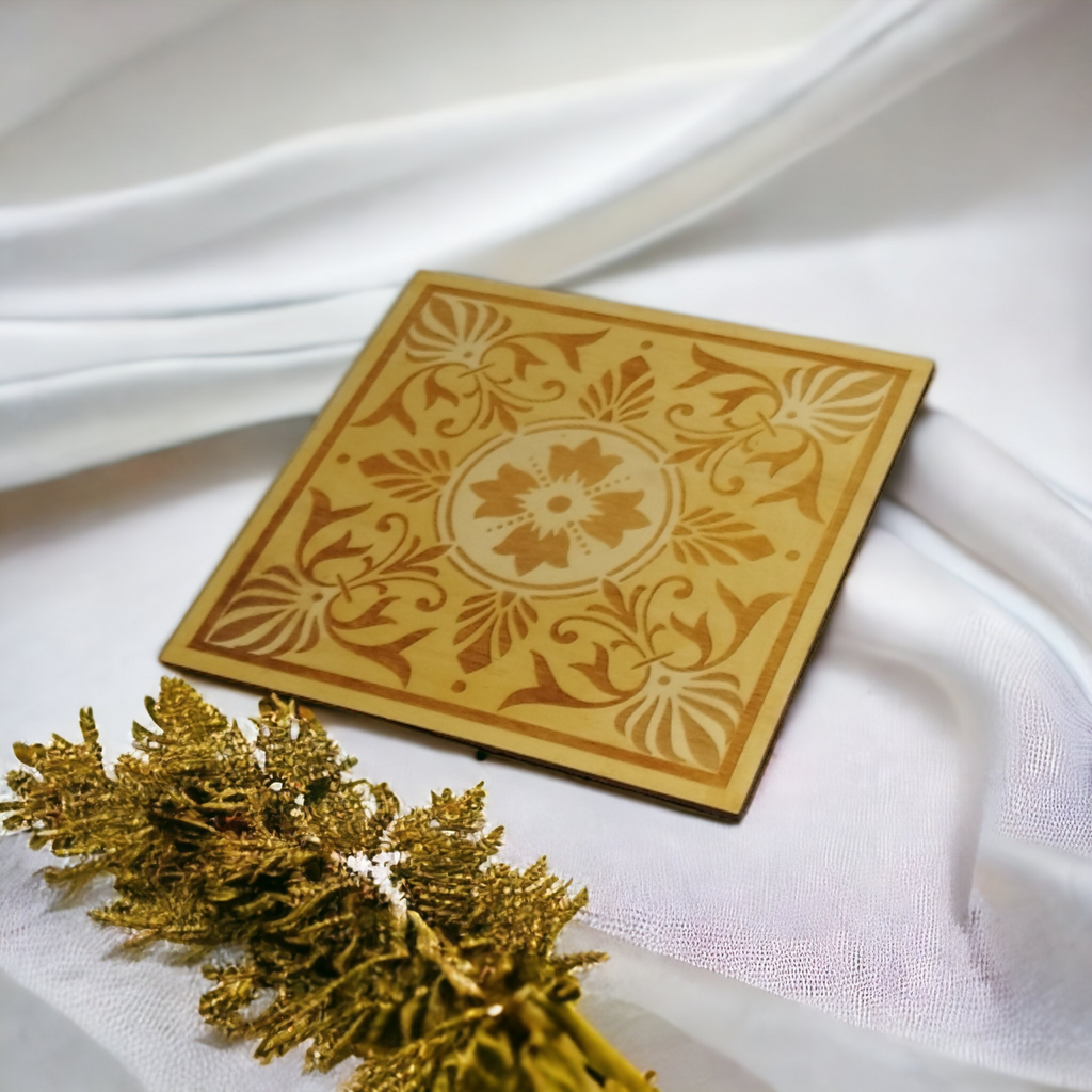 Pot Holder Portuguese Tiles - Minimalism - Wood - Handmade Gift - Housewarming - Wood Kitchenware