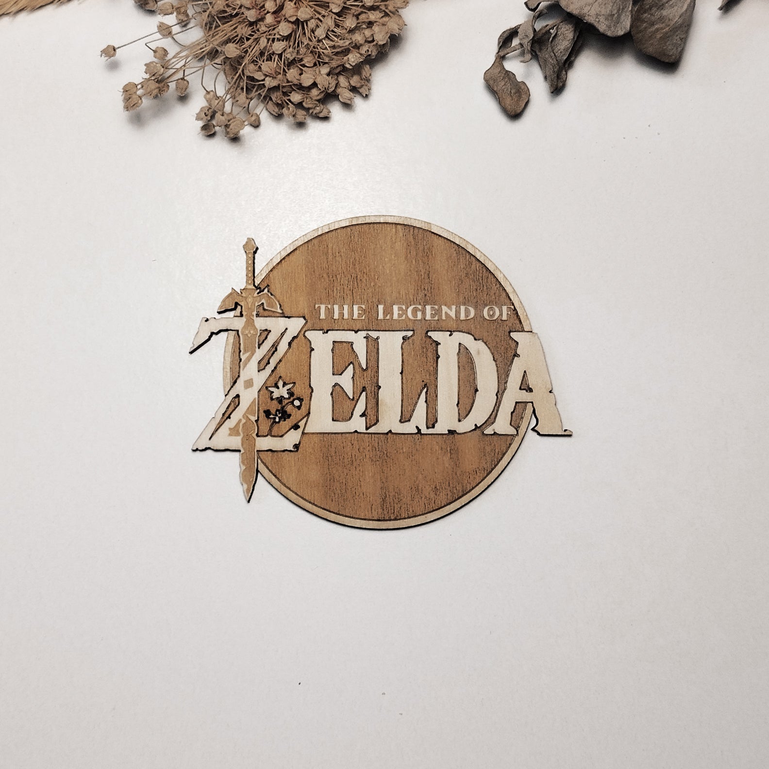 Set of 6 Legend of Zelda Wooden Coasters - Handmade Gift - Housewarming - Wood Kitchenware - Rock Band
