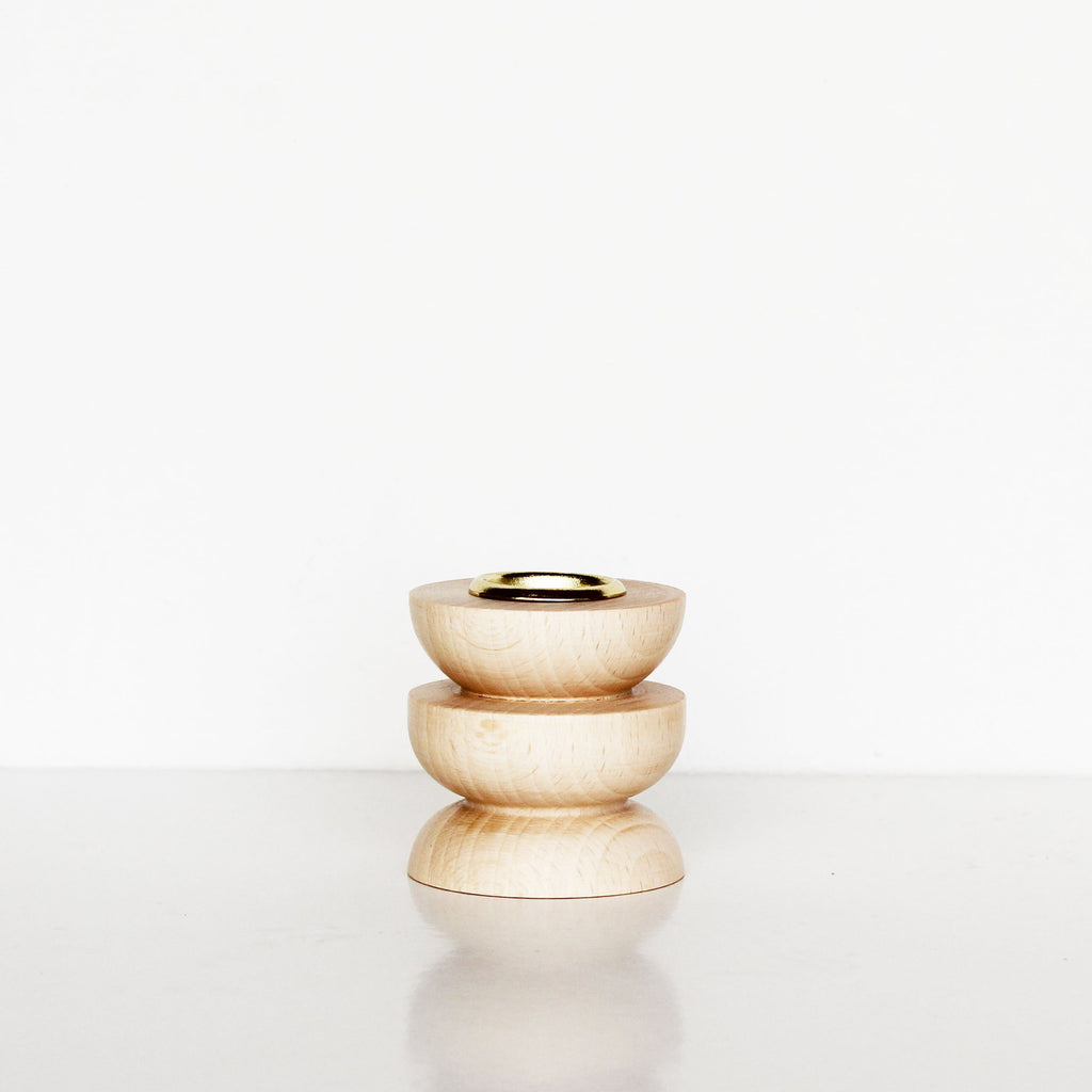 Totem Wooden Candle Holder - Short Nº 4
