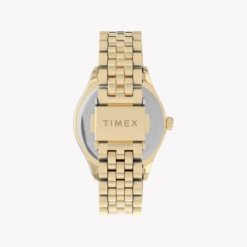 Timex Women's Gold Stainless Steel Watch, Round Dial | Tw2u53800