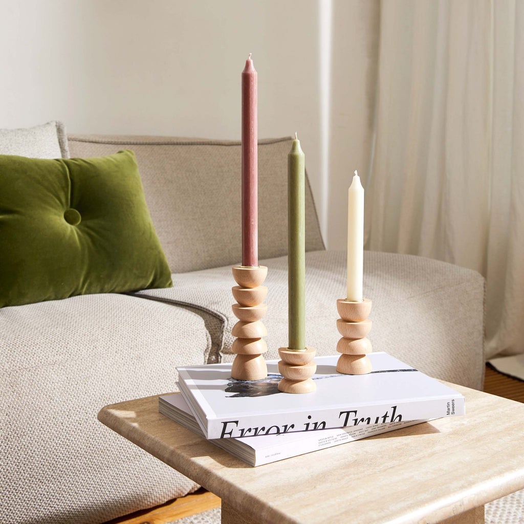 Totem Wooden Candle Holder - Short Nº 4